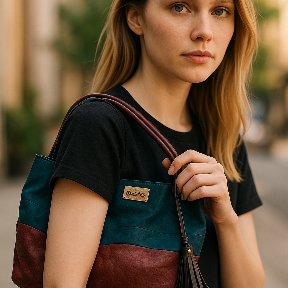 Authentic Chloe 2-tone oversize bag